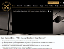 Tablet Screenshot of heathrowsafedeposit.com